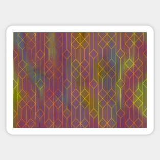 Geometric Squares Sticker